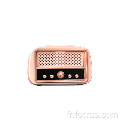 Conférencier vintage FM / AUX Radio avec Old Fashioned